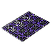 Naadloze ornamentale retro moroccan arabische vint notitieboek (Linkerzijde)