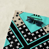 Naadloze ornamentale retro moroccan arabische vint strandlaken (In situ)