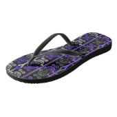 Naadloze ornamentale retro moroccan arabische vint teenslippers (Schuin)