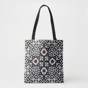 Naadloze ornamentale retro moroccan arabische vint tote bag