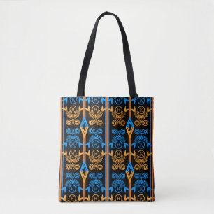 Naadloze ornamentale retro moroccan arabische vint tote bag