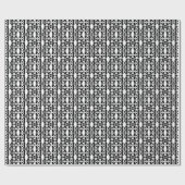 Naadloze ornamentale witte decoratie  cadeaupapier (Vlak)