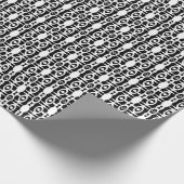 Naadloze ornamentale witte decoratie  cadeaupapier (Hoek)