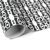 Naadloze ornamentale witte decoratie  cadeaupapier (Rol Hoek)