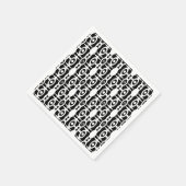 Naadloze ornamentale witte decoratie  servet (Hoek)