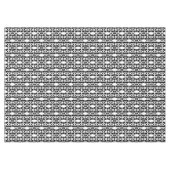 Naadloze ornamentale witte decoratie  tafelkleed (Voorkant (Horizontaal))