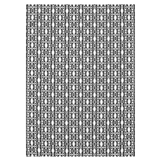 Naadloze ornamentale witte decoratie  tafelkleed (Voorkant)