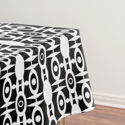 Naadloze ornamentale witte decoratie  tafelkleed (Voorbeeld)