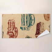 Naadloze oude autoachtergrond. badhanddoek (Badhanddoek)