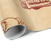 Naadloze oude autoachtergrond. cadeaupapier (Rol Hoek)