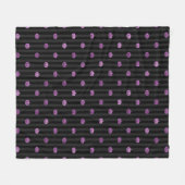 Naadloze Paarse Folie pompoenen & Stripes Hallowee Fleece Deken (Voorkant (Horizontaal))