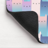 Naadloze paarse roze katten muismat (Hoek)