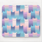 Naadloze paarse roze katten muismat (Voorkant)