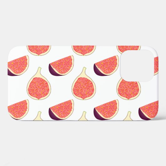 Naadloze paarse vijg: kleurrijk patroon Case-Mate iPhone case (Achterkant (horizontaal))