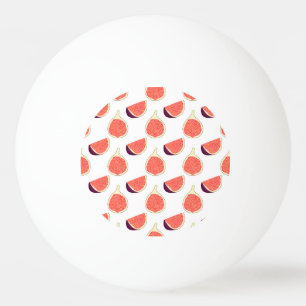 Naadloze paarse vijg: kleurrijk patroon pingpongbal