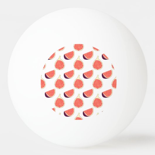 Naadloze paarse vijg: kleurrijk patroon pingpongbal (Achterkant)