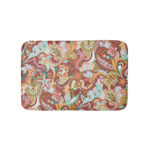 Naadloze paisley: elegant achtergrondpatroon. badmat