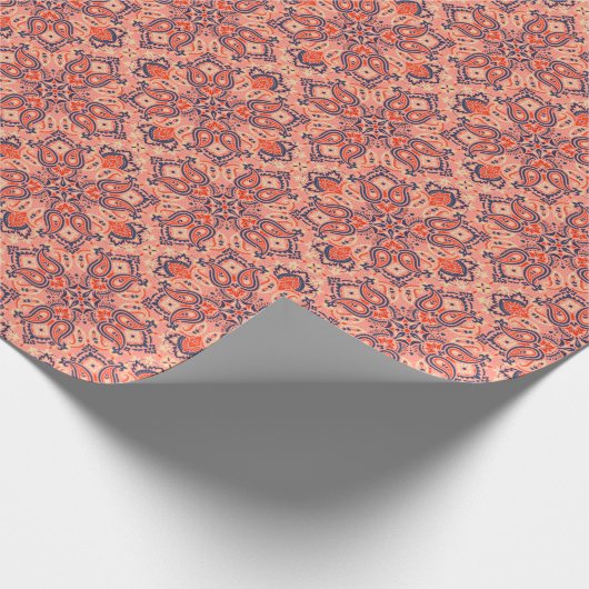 Naadloze paisley:  patroonontwerp. cadeaupapier (Hoek)