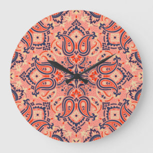 Naadloze paisley:  patroonontwerp. grote klok