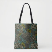 Naadloze paisley tote bag (Voorkant)