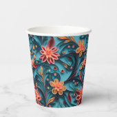 Naadloze papieren papierbak bekers (Achterkant)