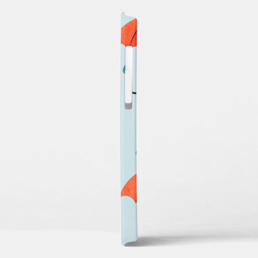 Naadloze paraplu's en regendruppels. Waterco Case-Mate iPhone Case (Achterkant / Links)