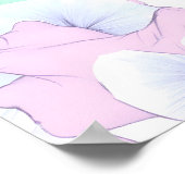 Naadloze Pastel Kant Laagjes Stof en Papier Poster (Hoek)