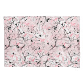 Naadloze pastelbloemen roze blesse bladeren t la kussensloop (Voorkant)