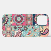 Naadloze patchwork-achtergrond met paisley en grie Case-Mate iPhone case (Achterkant (horizontaal))