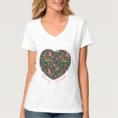 Naadloze Patchwork Kerst Patroon T-shirts (Voorkant)