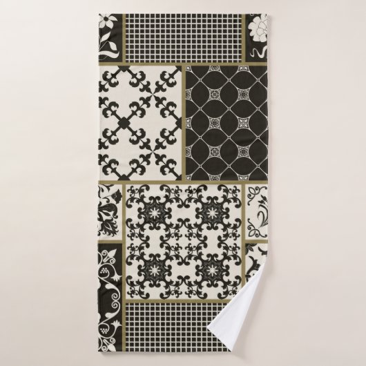 Naadloze patchwork-tegel met islam, Arabisch, Indi Badhanddoek (Badhanddoek)