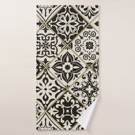 Naadloze patchwork-tegel met islam, Arabisch, Indi Badhanddoek (Badhanddoek)