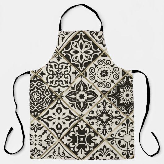 Naadloze patchwork-tegel met islam, Arabisch, Indi Schort (Voorkant)
