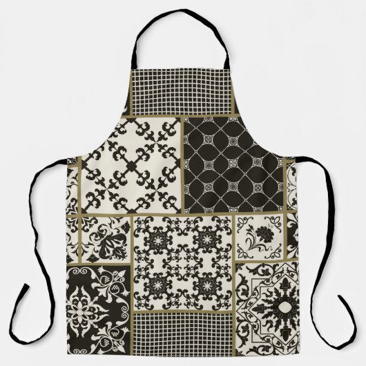 Naadloze patchwork-tegel met islam, Arabisch, Indi Schort (Voorkant)