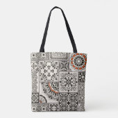 Naadloze patchwork-tegel met islam, Arabisch, Indi Tote Bag (Achterkant)