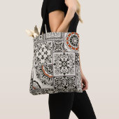 Naadloze patchwork-tegel met islam, Arabisch, Indi Tote Bag (Dichtbij)