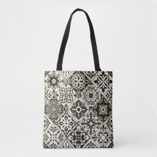 Naadloze patchwork-tegel met islam, Arabisch, Indi Tote Bag