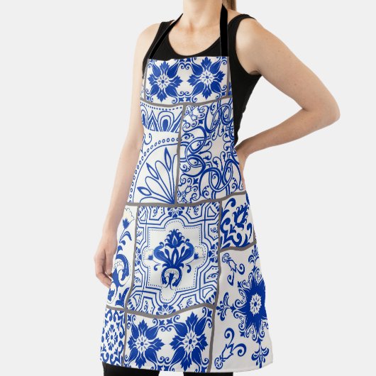 Naadloze patchwork-tegel met Victoriaans motieven. Schort (Insitu)