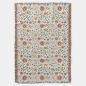 Naadloze patchwork van vintage handgetekende wilde deken (Voorkant Verticaal)