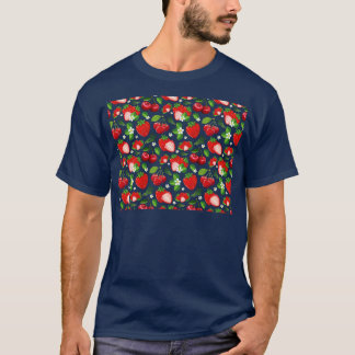 Naadloze patronen Aardbei T-shirt