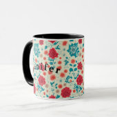 Naadloze Patronen Design Fabric Art Coffee Mok (Voorkant links)