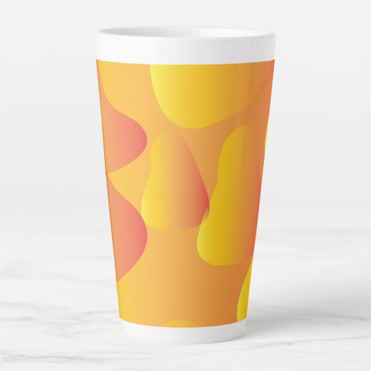 naadloze patronen Latte-Mok Latte Mok (Voorkant)
