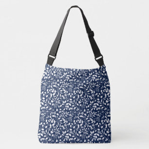Naadloze patronen met bladeren crossbody tas