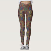 Naadloze patronen uitwerken 0028991 leggings (Voorkant)