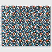 Naadloze Patroon Bowling Sport Cadeaupapier (Vlak)
