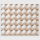 Naadloze Patroon Cup van Cappuccino Cadeaupapier (Vlak)