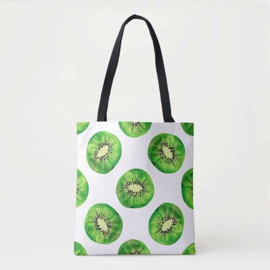  naadloze patroon kiwi illustratiehand dr tote bag (Voorkant)