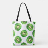  naadloze patroon kiwi illustratiehand dr tote bag (Achterkant)