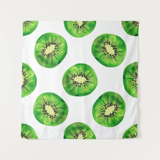 naadloze patroon kiwi illustratiehand dr wandkleed (Voorkant)