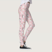 Naadloze Patroon Schattigee Cartoon Kawaii Cats Leggings (Rechts)